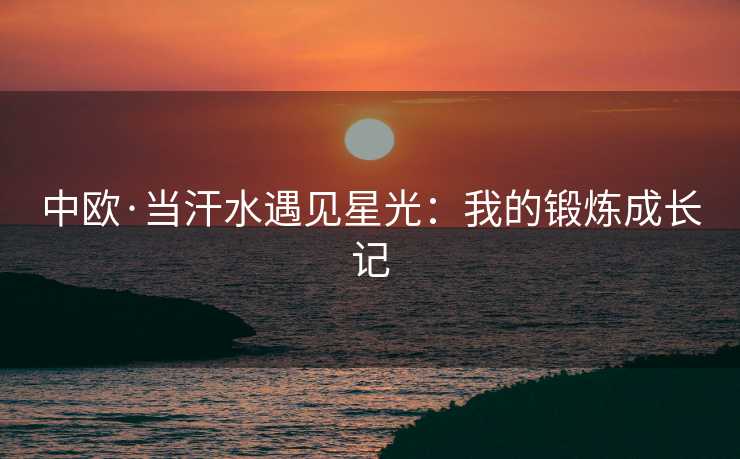 中欧·当汗水遇见星光：我的锻炼成长记